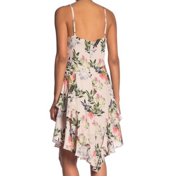 Parker Patterned Ruffled Hi-Lo Dress Mellow, Sz S - Picture 8 of 8